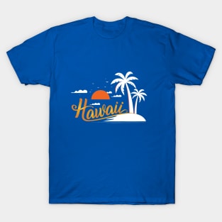 Hawaii T-Shirt Retro Sunset T-Shirt